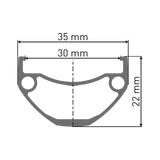 DT Swiss 27,5", Alu, sz, CL, 110/15mm TA Boost VR DT Swiss HU 1900 Spline DB 27,5"/30mm