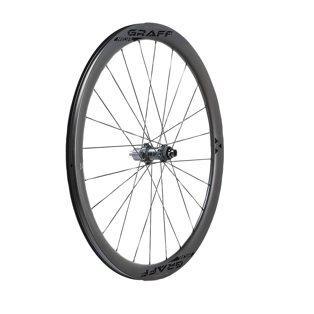 Miche 28", Carbon, sw, CL,100/142/12, TLR Laufradsatz Miche Gravel Graff Allroad