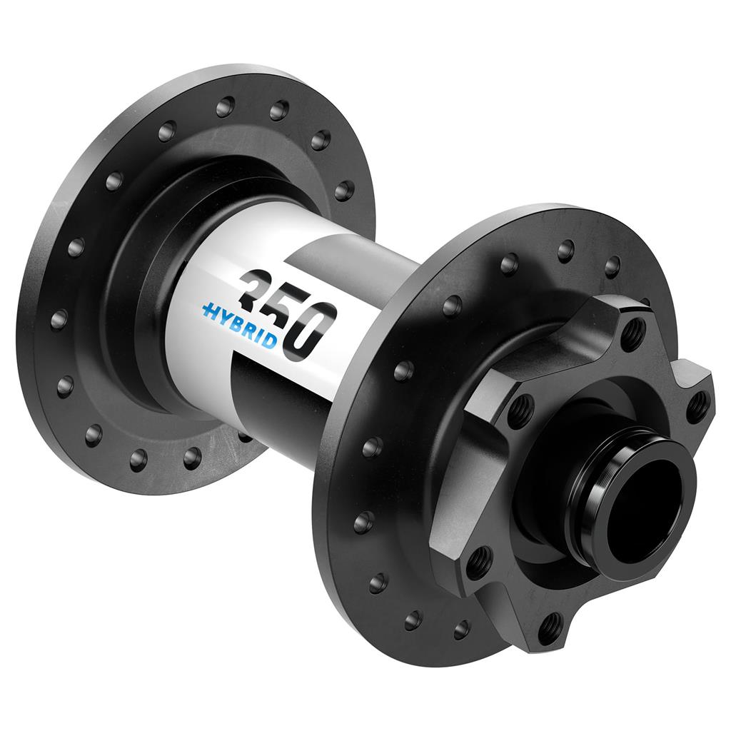 DT Swiss 110/15mm TA Boost, 32 Loch, IS 6-bolt VR-Nabe DT Swiss 350 Hybrid MTB DB