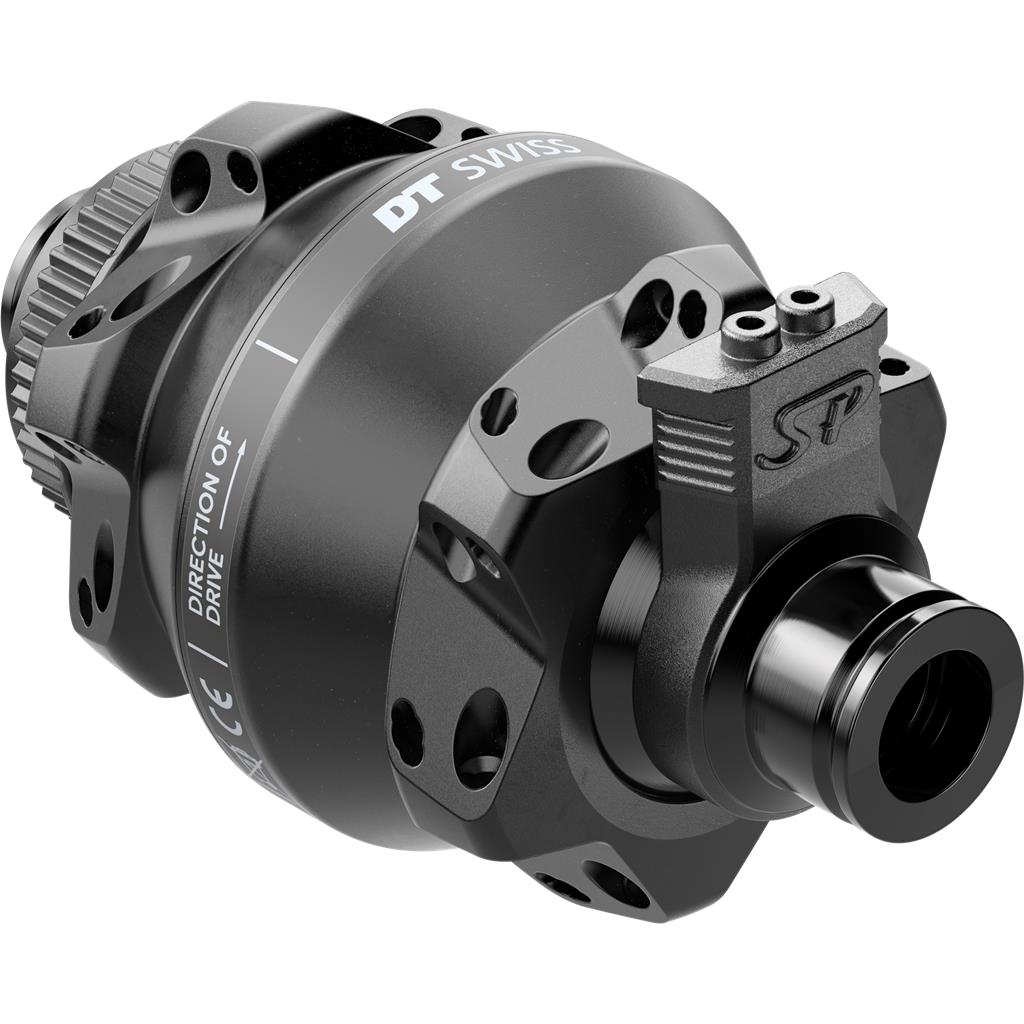 DT Swiss 100/12mm TA, 24 Loch, CL, straigtpull VR-Nabe DT Swiss Dynamo Shutter 35P