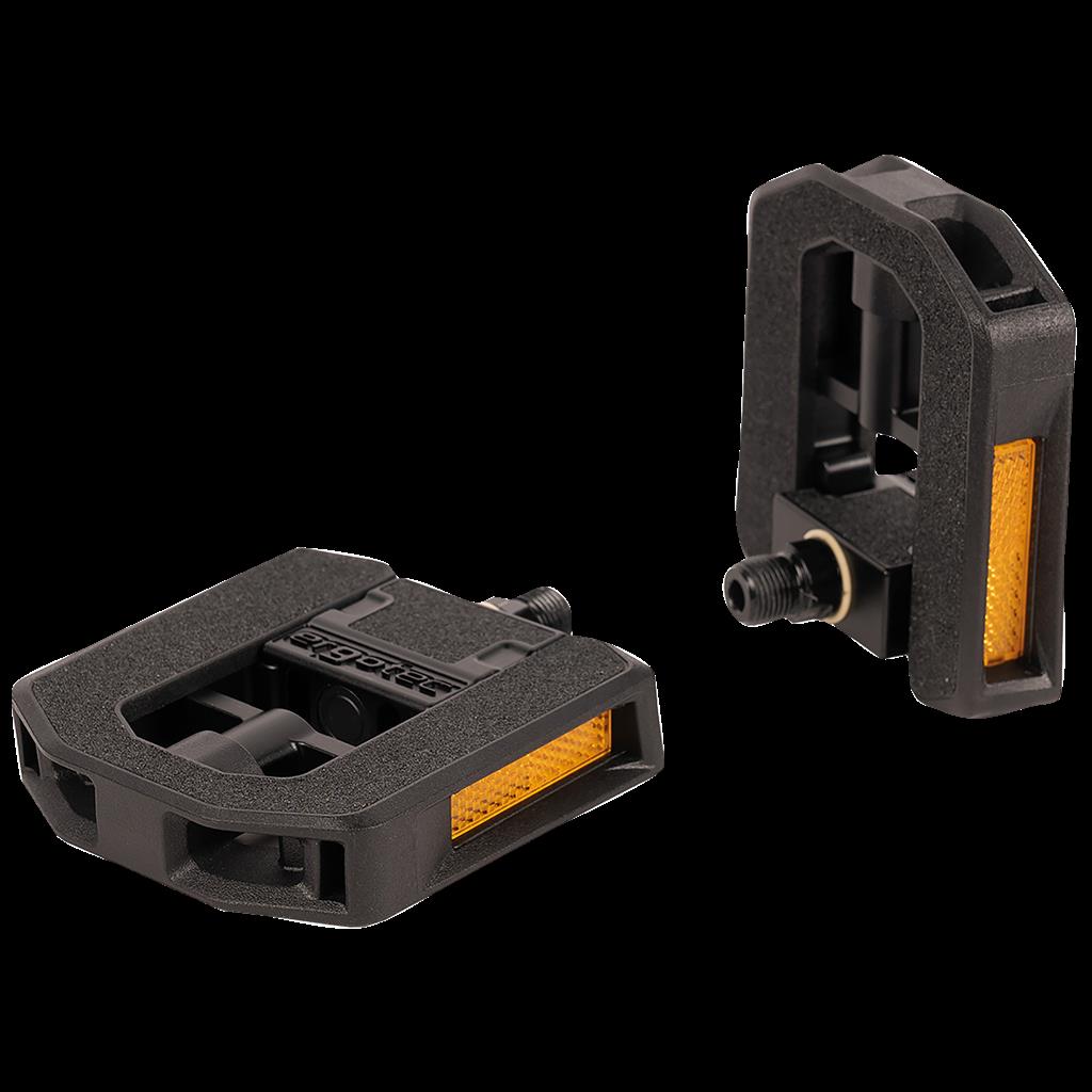 Ergotec sw, 9/16", 100x102mm, mit Reflektoren Faltreifenpedal Ergotec EP-F