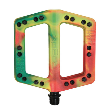 Xpedo tri-color Rasta, 109x109x16mm, Plattform Pedal Xpedo FELIX special edition