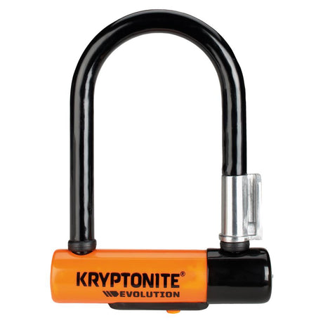 Kryptonite 8,3x14cm, sw/orange,3 Schlüssel Bügelschloss Kryptonite Evolution Mini-5
