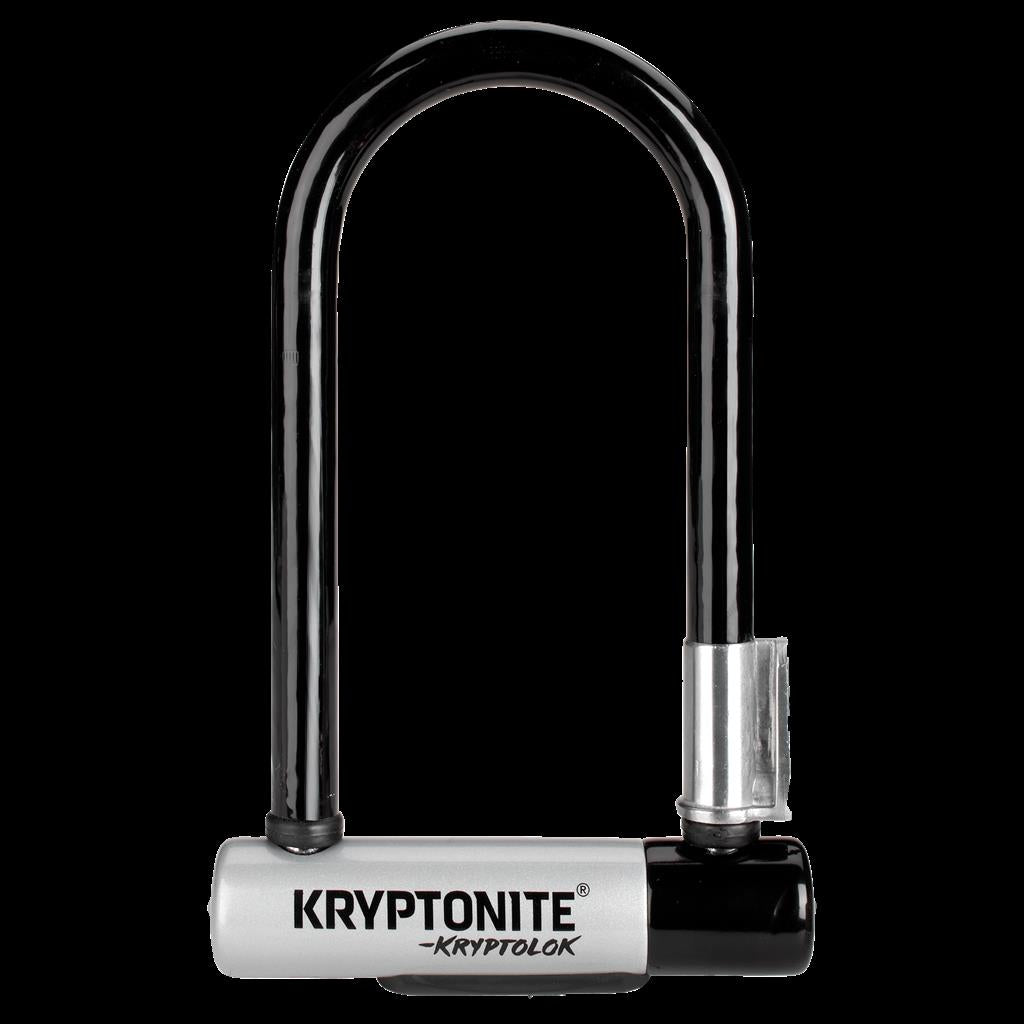 Kryptonite 8,2x17,8cm,sw/silber,2 Schlüssel Bügelschloss Kryptonite KryptoLok Mini-7