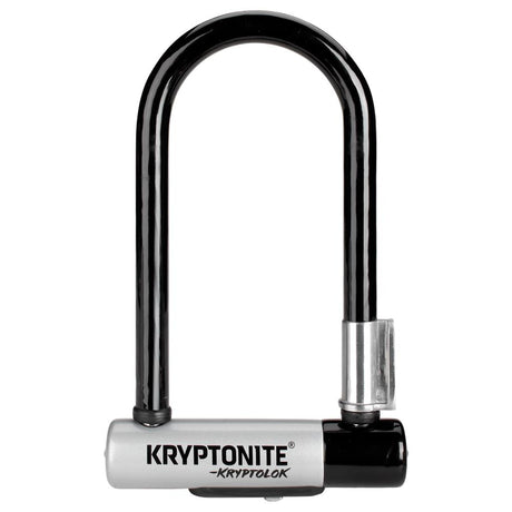 Kryptonite 8,2x17,8cm,sw/si,2 Schl.,m.4' Flexkabel Bügelschloss Kryptonite KryptoLok Mini-7