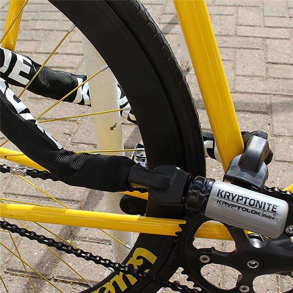 Kryptonite Länge 95cm,Ø9,5mm,schwarz,2 Schlüssel Kettenschloss Krypton.KryptoLok 995 MINI