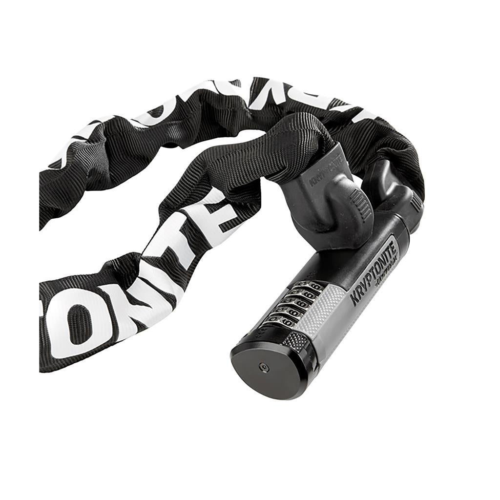 Kryptonite Länge 90cm,Ø9,5mm,sw,Zahlenschloss Kettenschloss Krypton.KryptoLok990 Combo