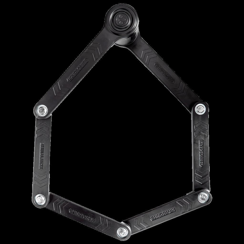 Kryptonite Länge 85cm,3mm Stahlgl., sw, 2 Schlüssel Faltreifenschloss Kryptonite Keeper 585