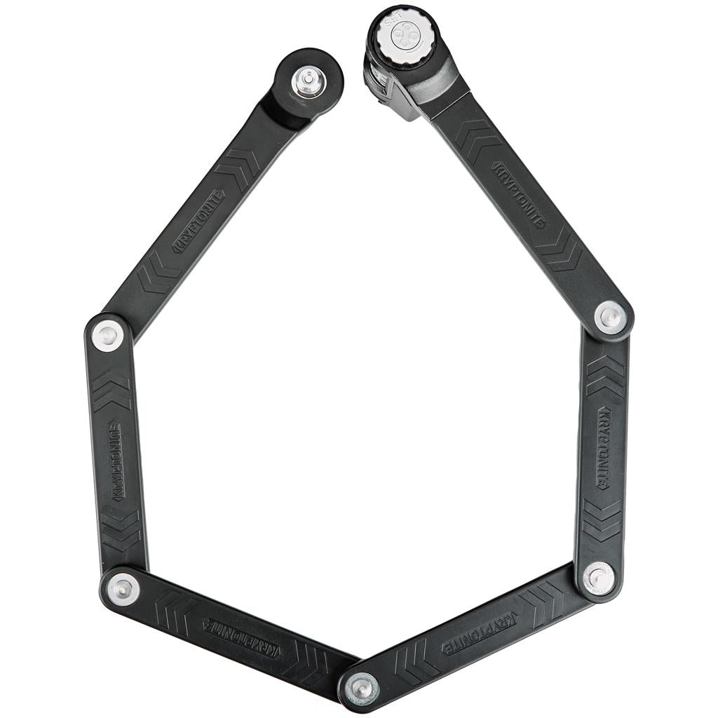 Kryptonite Länge 85cm,3mm Stahlgl.,sw,Zahlenschloss Faltreifenschloss Kryptonite Keeper 585 Combo