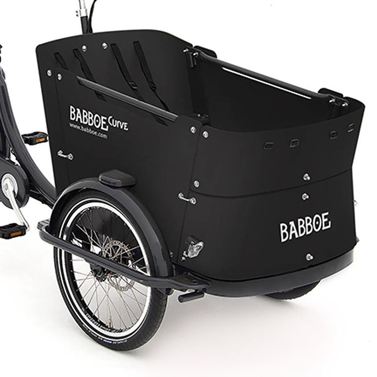 Babboe Curve, schwarz Holzpaneele Babboe