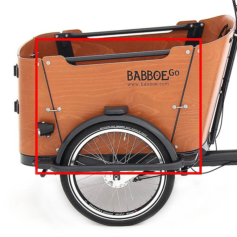 Babboe Go, Holz, links Seitenpaneel Babboe