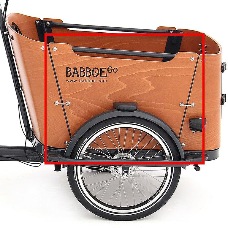 Babboe Go, Holz, rechts Seitenpaneel Babboe