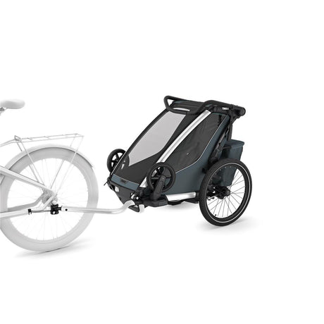 Thule Single, Dark Slate Kinderanhänger Thule Chariot Cross 2