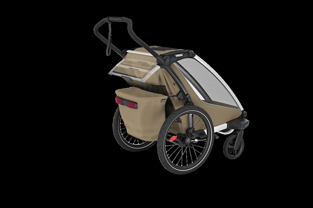 Thule Single, Faded Khaki Kinderanhänger Thule Chariot Cross 2