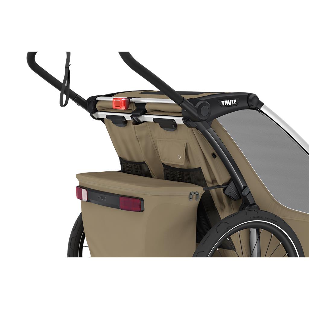 Thule Double, Faded Khaki Kinderanhänger Thule Chariot Cross 2