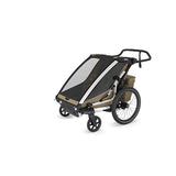 Thule Double, Faded Khaki Kinderanhänger Thule Chariot Cross 2