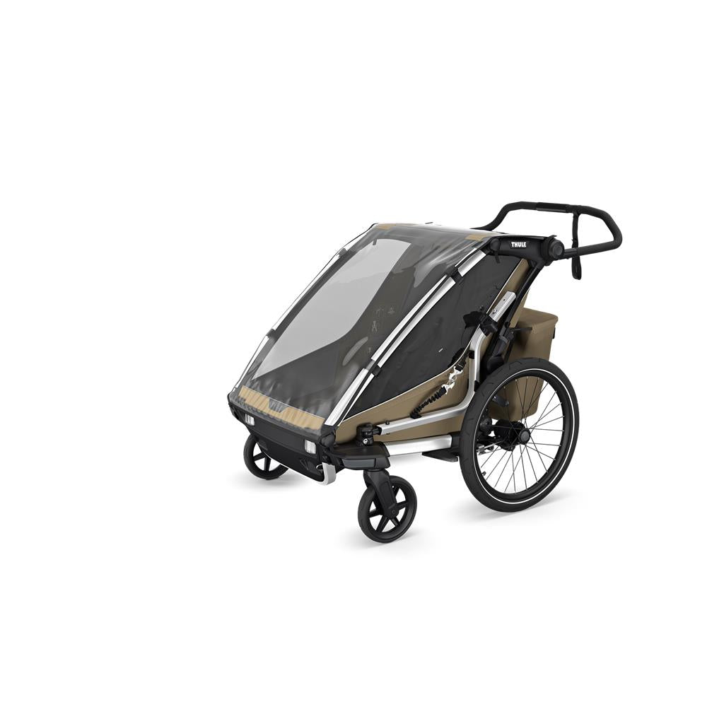 Thule Double, Faded Khaki Kinderanhänger Thule Chariot Cross 2