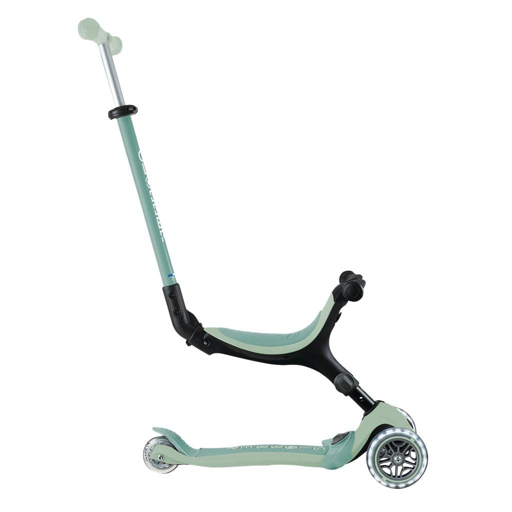 Globber pistazie, 120/80mm, mit Leuchtrollen Scooter Globber Go-Up Active Lights Eco