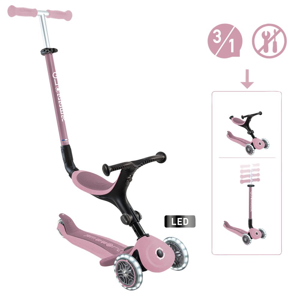 Globber beere, 120/80mm, mit Leuchtrollen Scooter Globber Go-Up Active Lights Eco