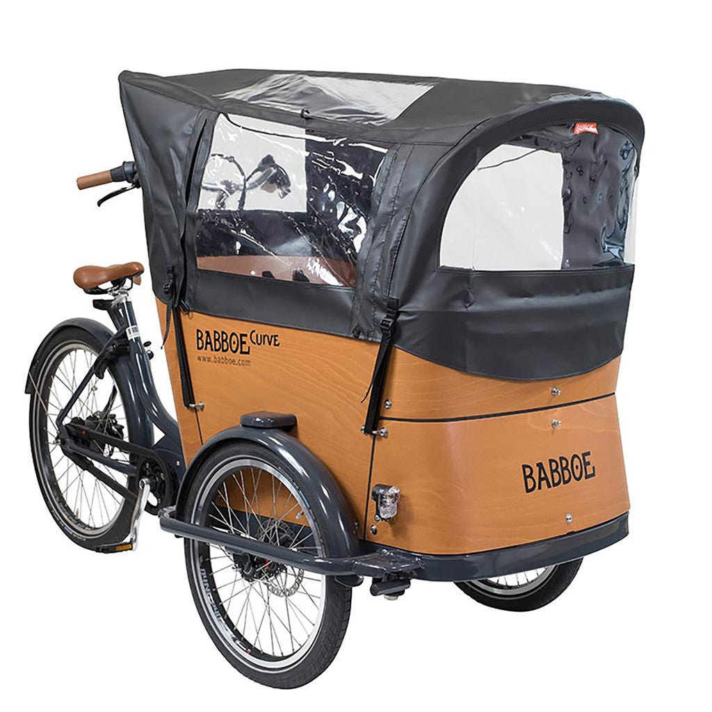 Babboe schwarz, für Curve, PVC Regenverdeck Babboe