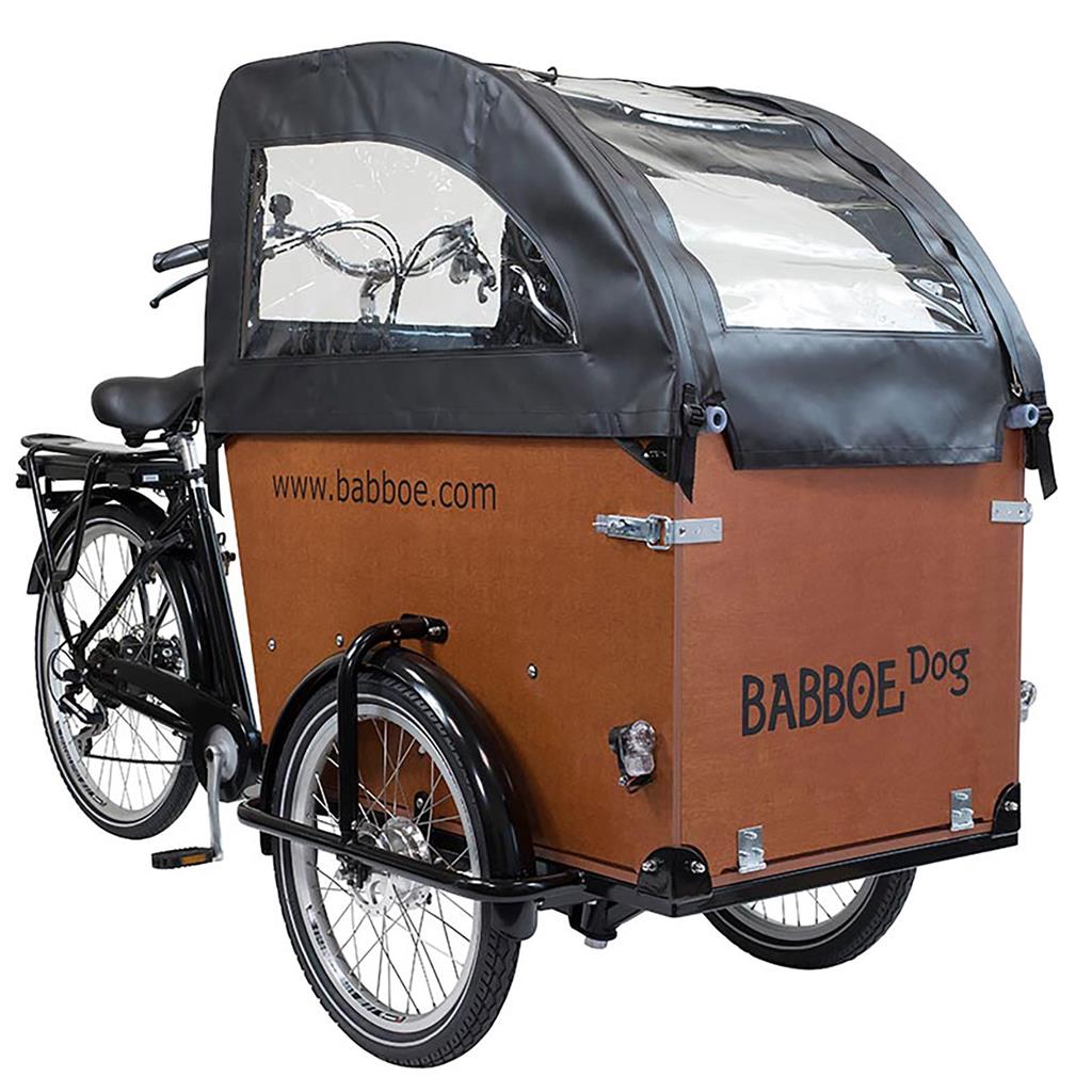 Babboe schwarz, für Dog, PVC Regenverdeck Babboe