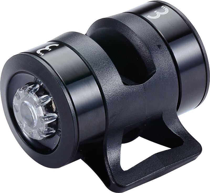 BBB Batterie Minilichtset SpyCombo BLS-123 mit Helm-/Armhalterung, schwarz