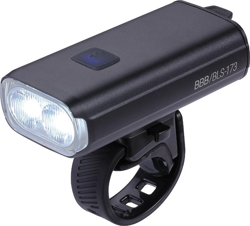 BBB Akku Frontlicht StrikeDuo 2000 BLS-173 inkl. Kabelfernbedienung, schwarz