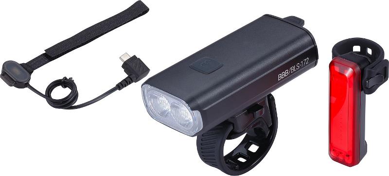 BBB Akku Lichtset StrikeDuo Combo 1600 BLS-175 inkl. Signal II Rücklicht, schwarz