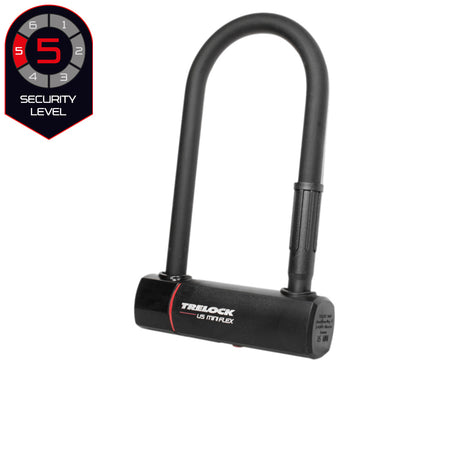 TRELOCK U5 Mini Flex Bügelschloss/Schlaufenkabel Set