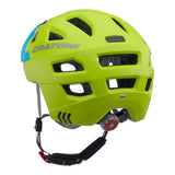 Cratoni Fahrradhelm Maxster Pro (Kid) lime/blau matt, Gr. S/M (51-56cm)
