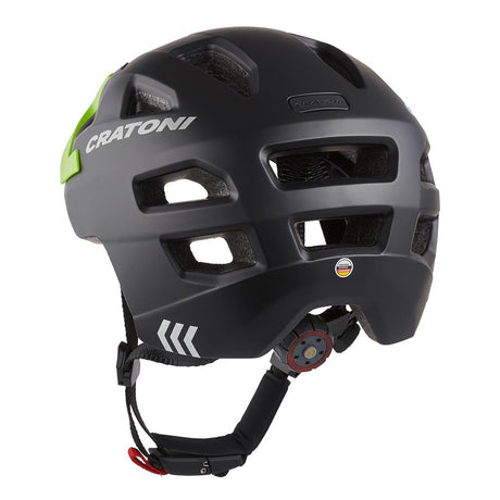 Cratoni Fahrradhelm Maxster Pro (Kid) schwarz/neongrün matt, Gr. S/M (51-56cm)