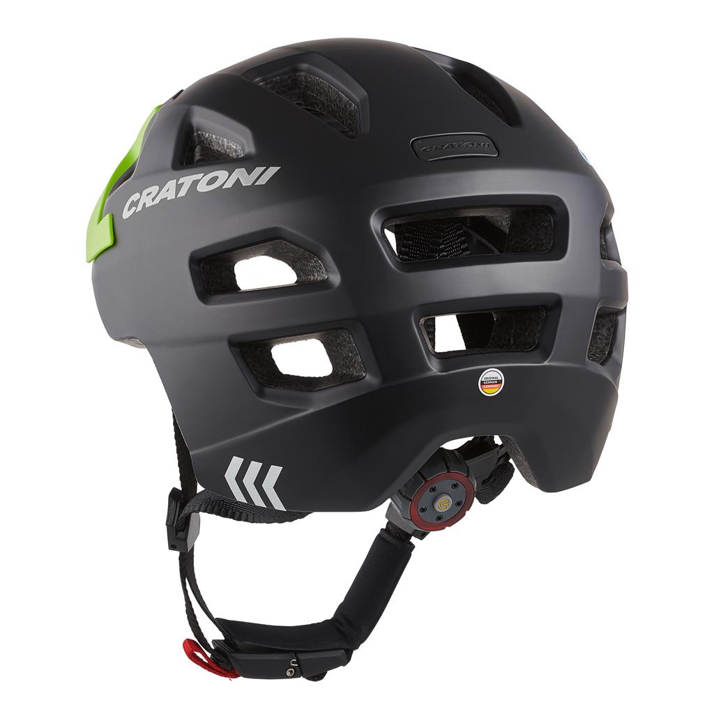 Cratoni Fahrradhelm Maxster Pro (Kid) schwarz/neongrün matt