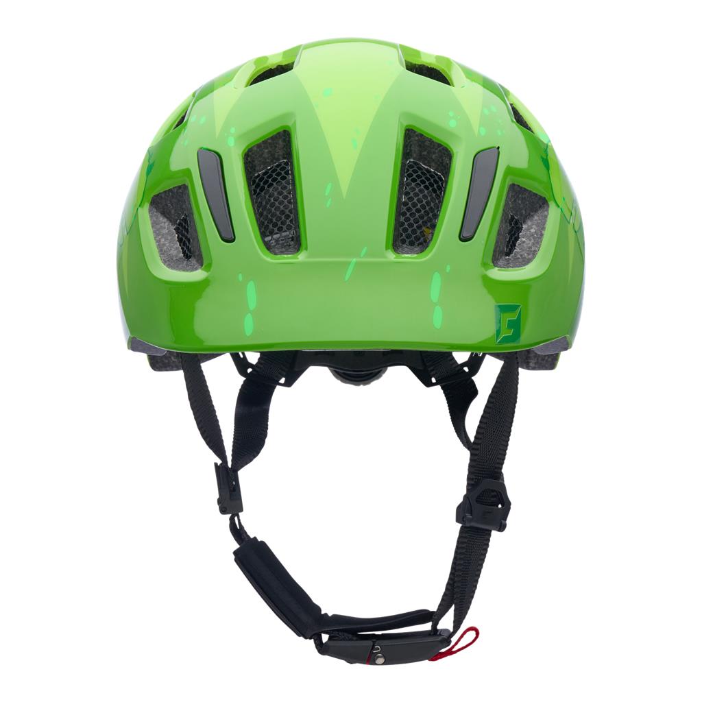 Cratoni Fahrradhelm Maxster (Kid) Dino/grün glanz, Gr. XS/S (46-51cm)