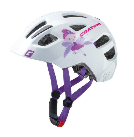 Cratoni Fahrradhelm Maxster (Kid) Fee/weiß glanz