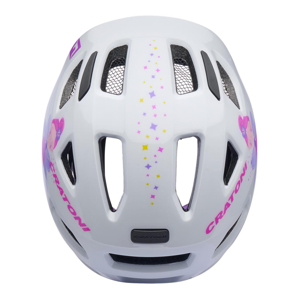 Cratoni Fahrradhelm Maxster (Kid) Fee/weiß glanz