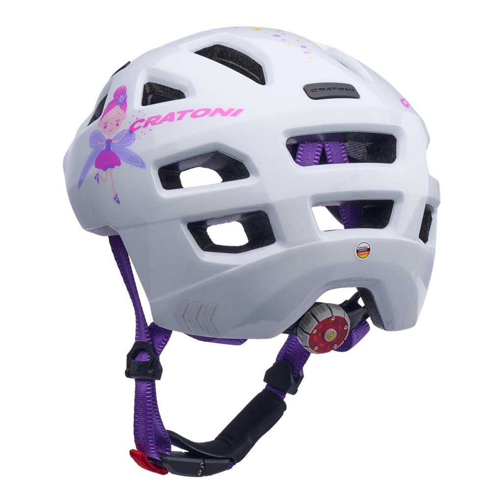 Cratoni Fahrradhelm Maxster (Kid) Fee/weiß glanz