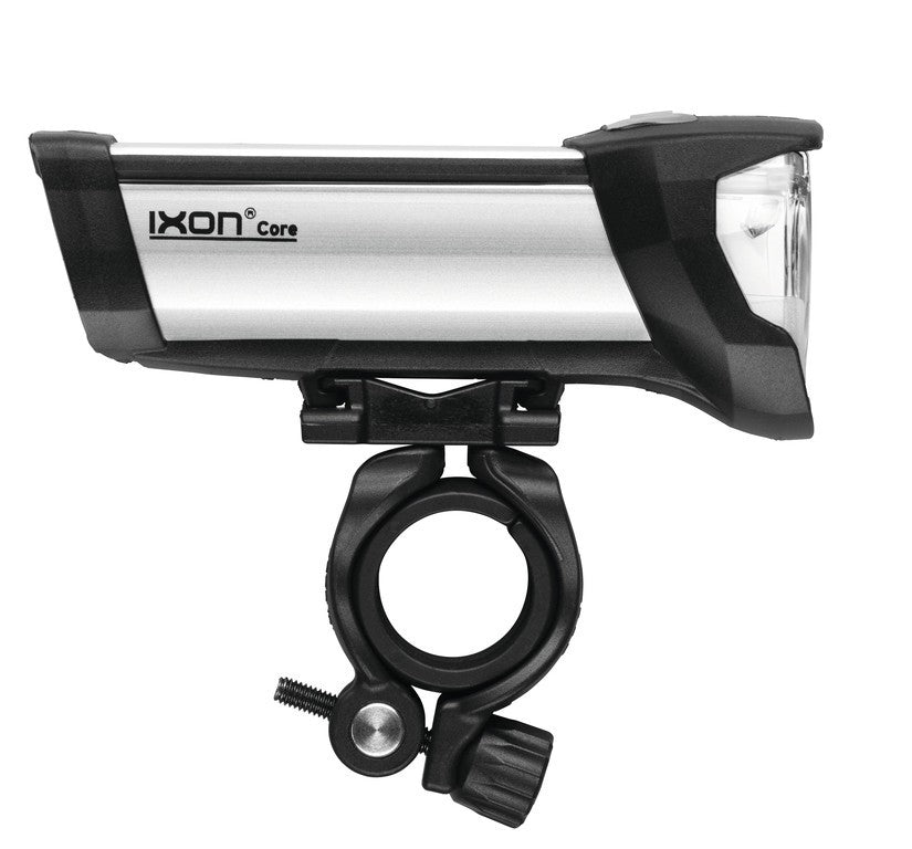 Busch & Müller LED-Batteriescheinwerfer b&m Ixon Core silber bis 50 Lux