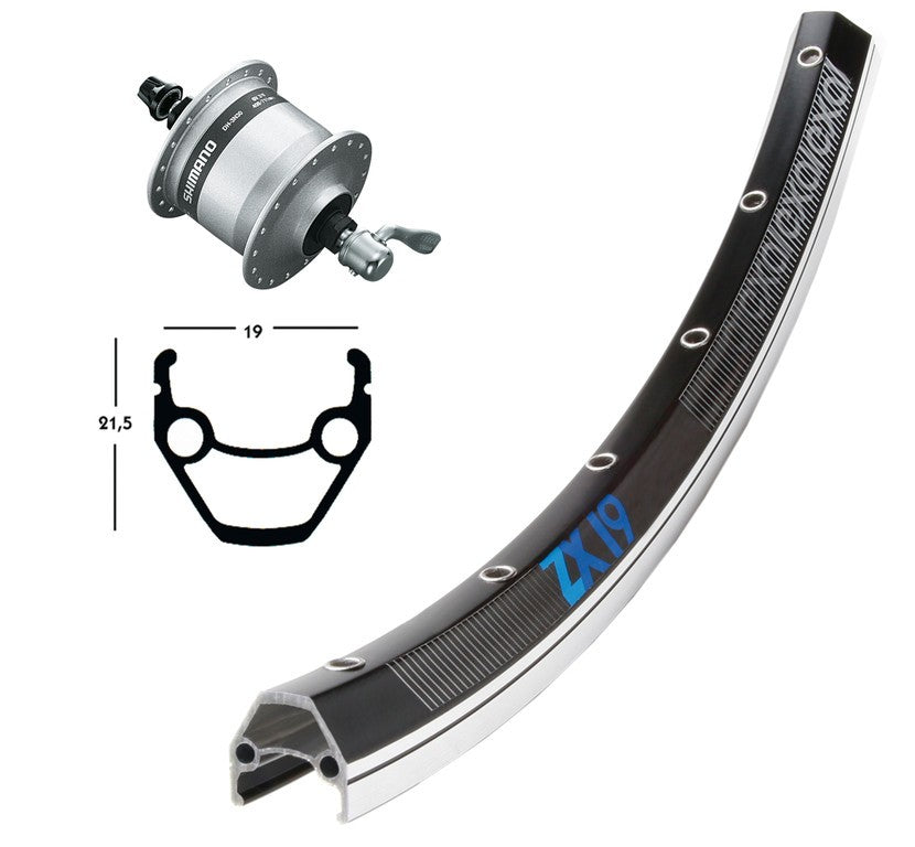 Winora V-Rad 28x1.75Nabend.DHC3003 si.SSP 36L Exal ZX 19 schw/silb.Niro-Spei.
