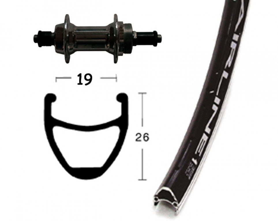 Winora H-Rad 28x1.75Schr.ZKR.6/7f.sz.SSP 36L Rodi Airline 1 schwarz Niro-Spei.(sz)