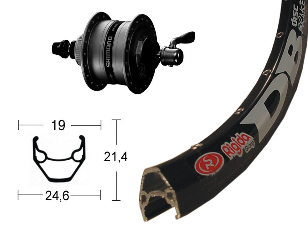 Winora V-Rad 28" DH3D37 Centl.sz .SSP 36L Ryde ZAC 2000 Disc schwz. Niro.Spei.(sz)