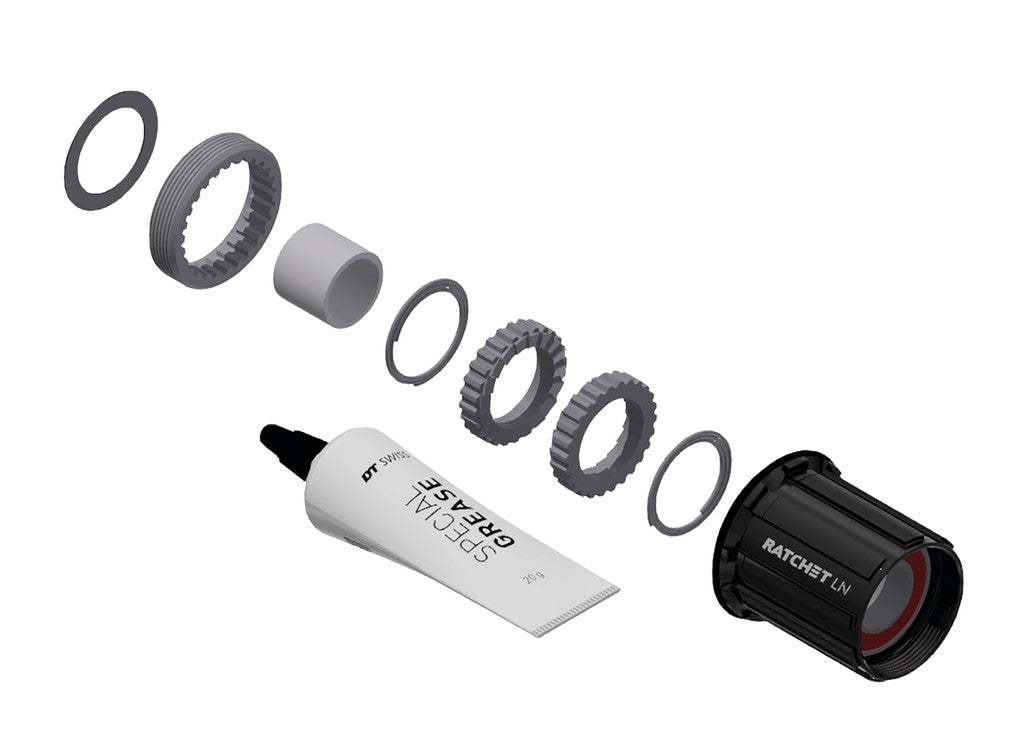 DT Swiss Umrüstkit HR-Nabe Alu, 3 Pawl in Ratchet LN, Shim.11S Road