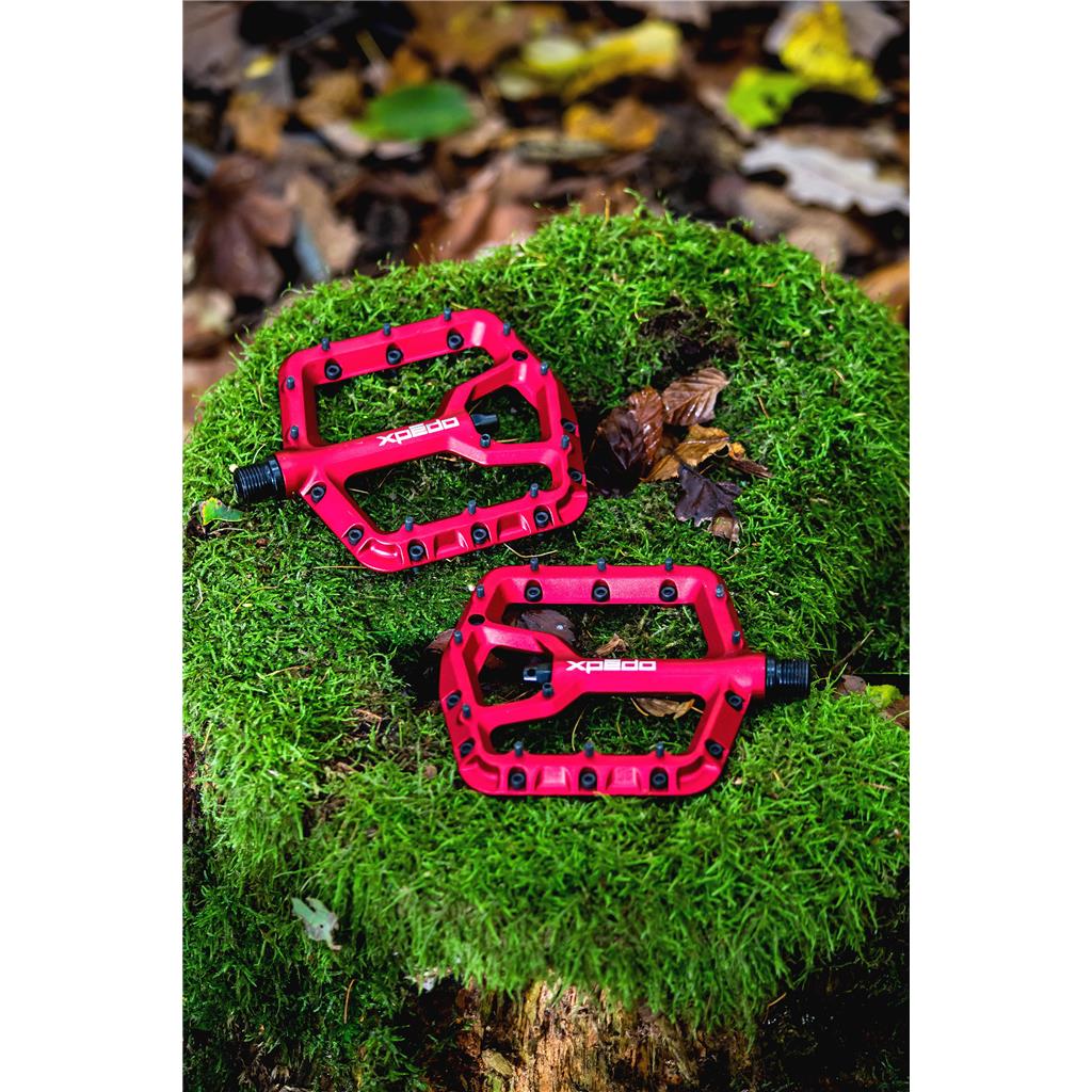 Xpedo Pedal Xpedo TRIDENT rot, 9/16", Plattform, XMX28AC