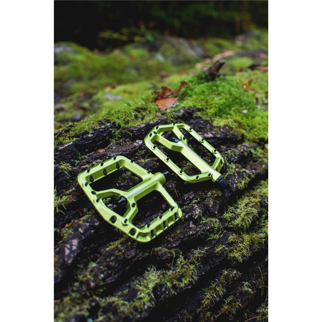 Xpedo Pedal Xpedo TRIDENT limegreen, 9/16", Plattform, XMX28AC