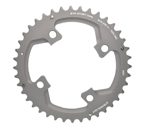 Stronglight Kettenblatt MTB Shimano 2x10 für XTR FC M980 4-Arm außen 38(24) Zähne