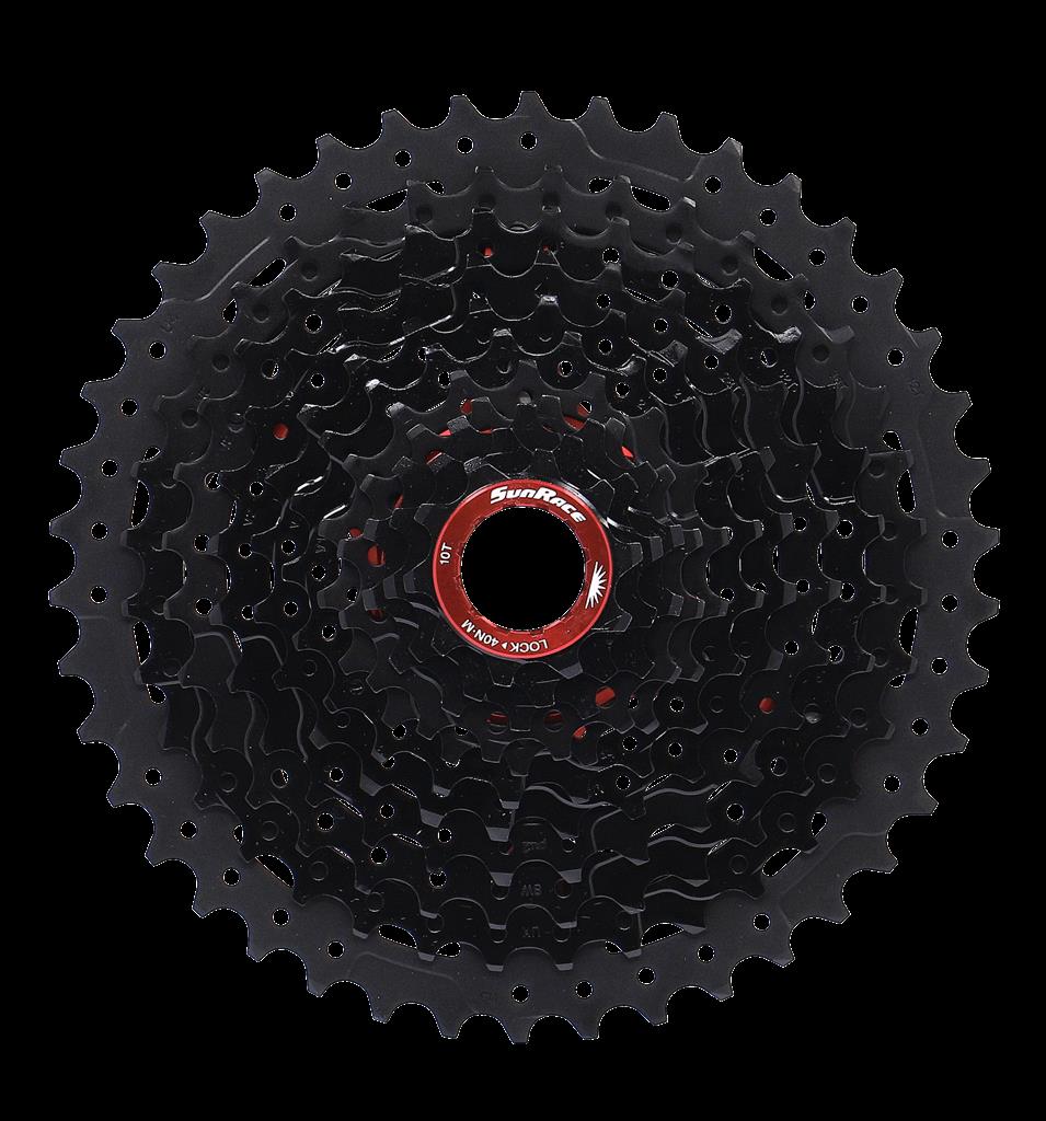 Sunrace Zahnkranz-Kassette SunRace CSMX9X 11-fach,10-42 Zähne,schwarz