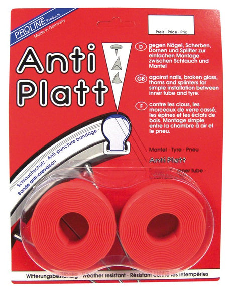 Asista Einlegeband Anti-Platt per Paar 25-28/622 25mm, rot - Bikespecht