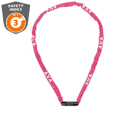 Kettenschlöss Axa Kettenschloss Rigid 120 Code pink
