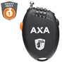 Kabelschlösse Axa Seilschloss Roll 75-16 schwarz mit Zahlencode