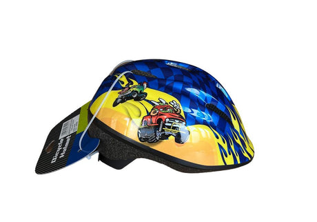 Strategic Kinderhelm Gelb/Blau Car 46-53 - Bikespecht