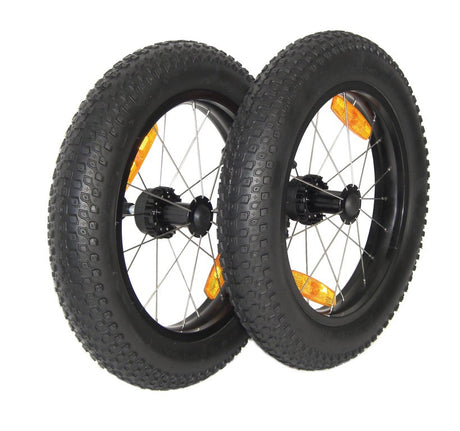 Fun & Bike Burley Laufrad Satz 16- Burley 16x3 Push Button Räder Satz